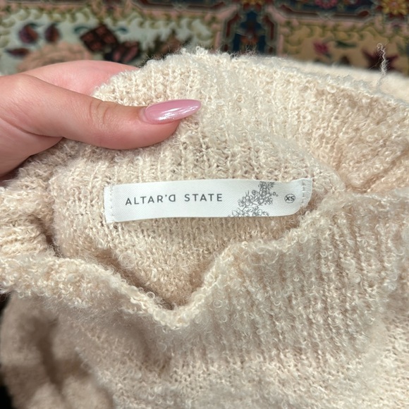 Altar’d State fuzzy turtleneck sweater - Picture 3 of 3